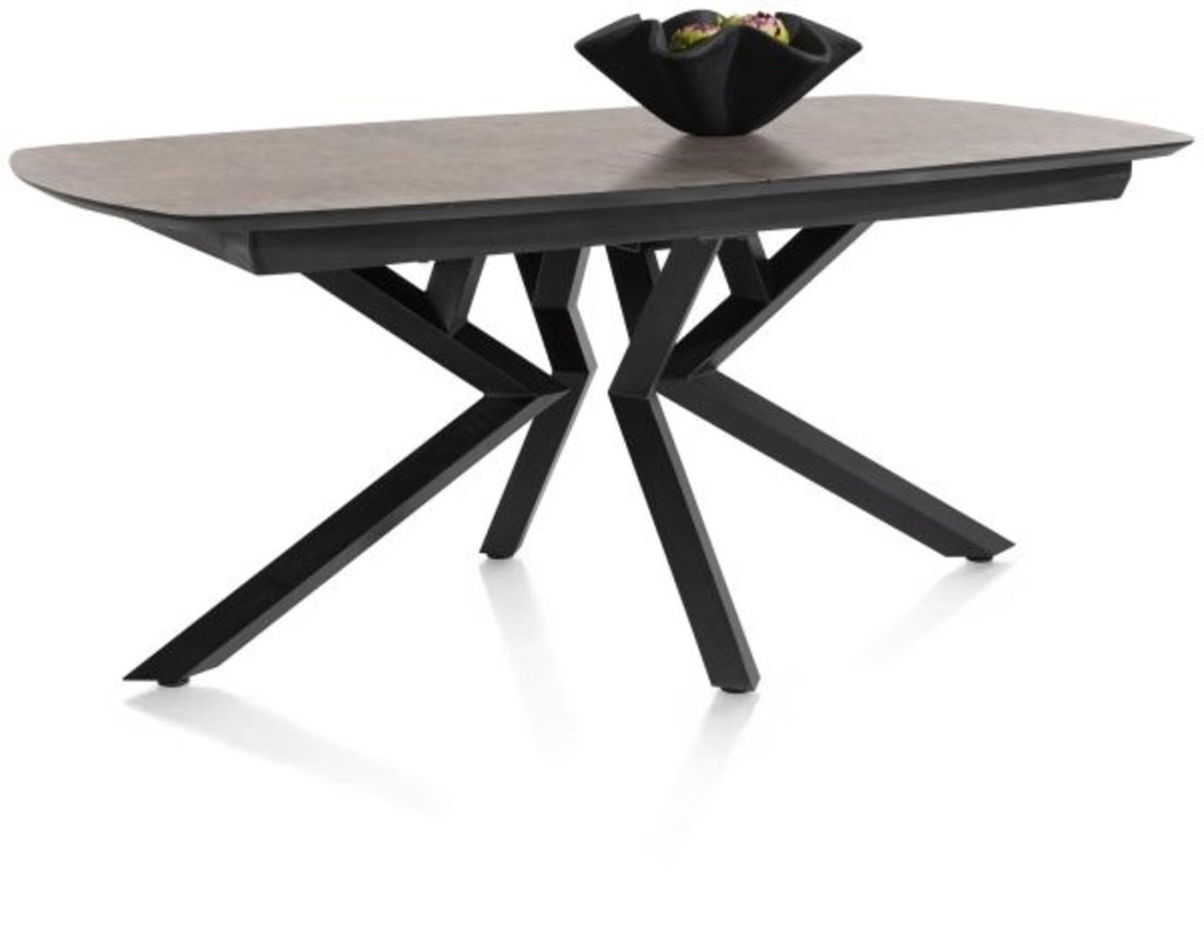 XOOON Masura, Ausziehtisch ovale - 180 (+ 60) x 110 cm - Braun - 2