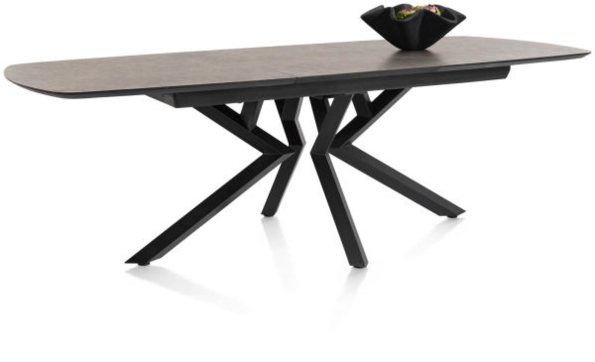 XOOON Masura, Ausziehtisch ovale - 180 (+ 60) x 110 cm - Braun - 6