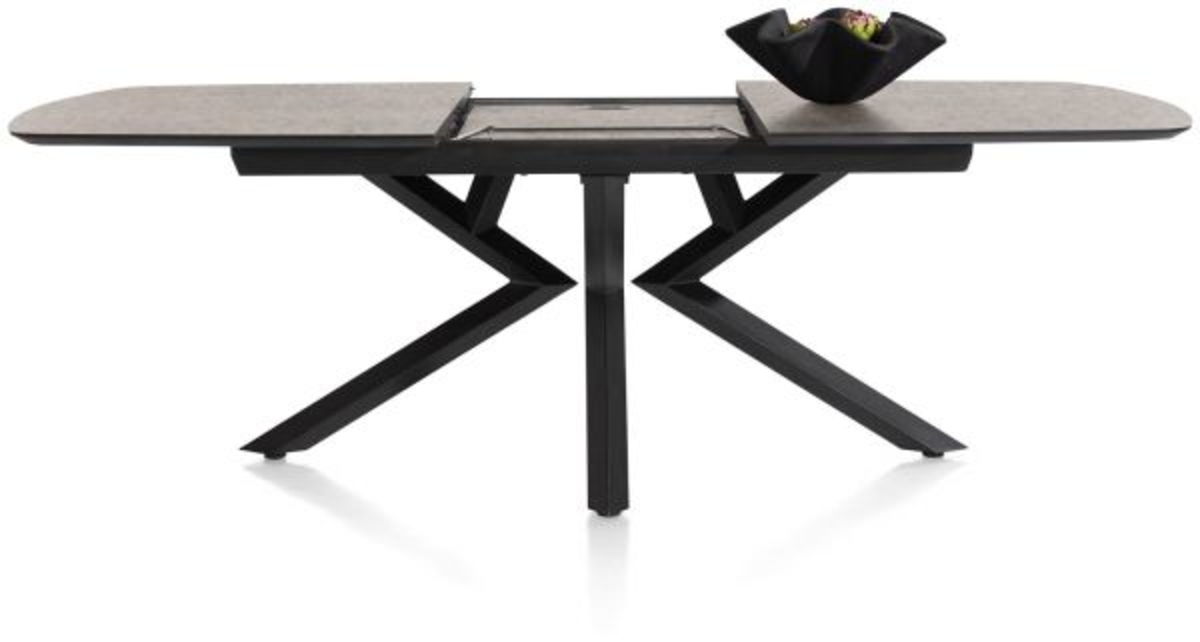 XOOON Masura, Ausziehtisch ovale - 180 (+ 60) x 110 cm - Braun - 9