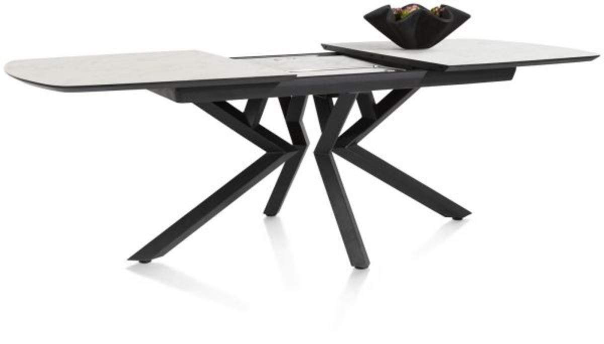 XOOON Masura, Ausziehtisch ovale - 180 (+ 60) x 110 cm - Weiß - 4