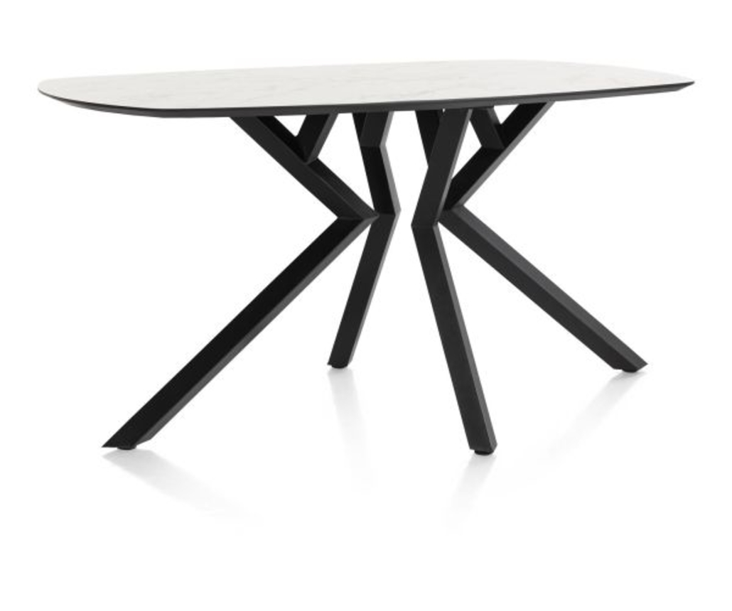 XOOON Masura, Tresentisch ovale - 200 x 105 cm - (Hoehe 92 cm) - Weiß - 2