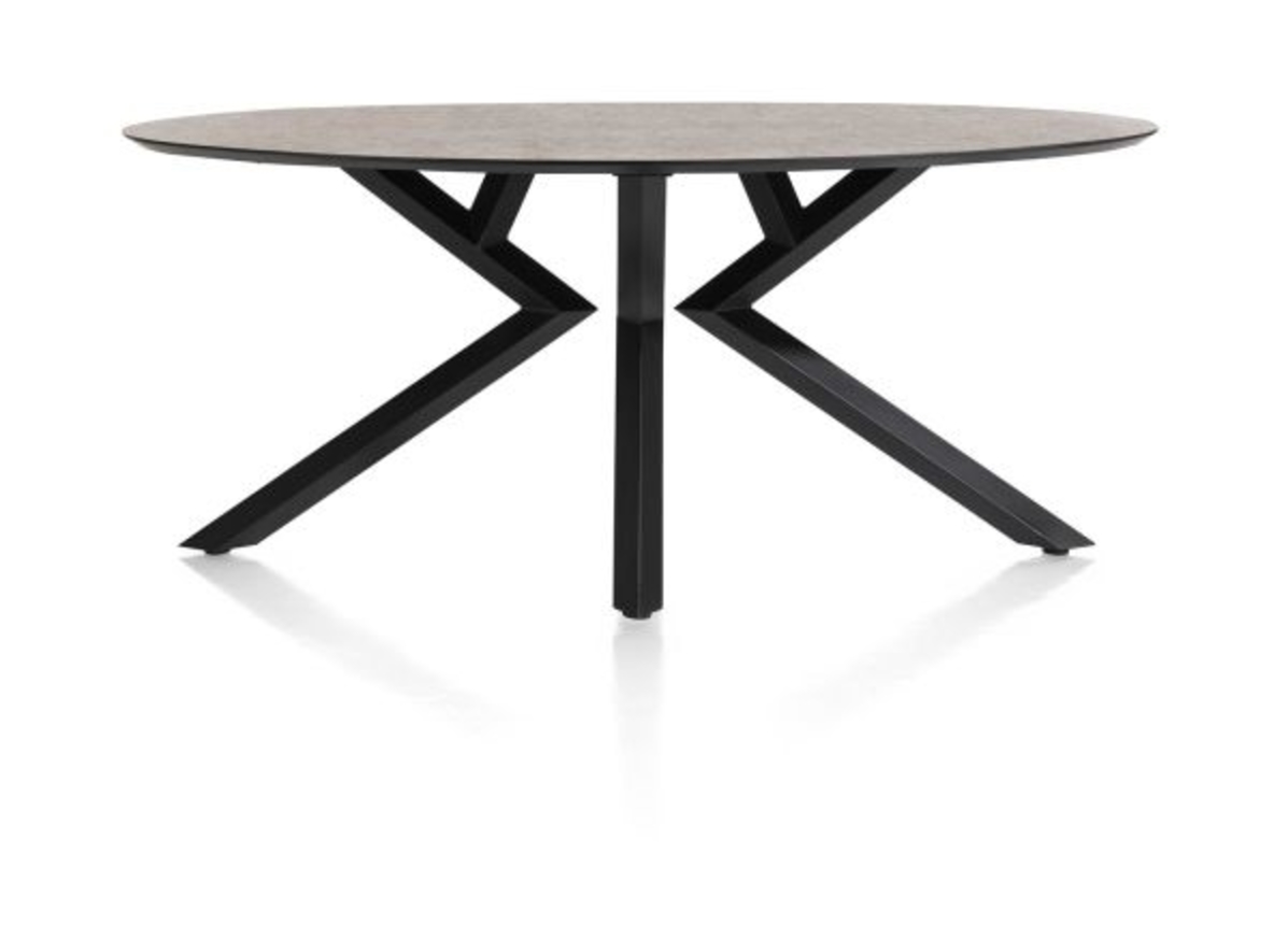 XOOON Masura, Tisch Ellipse - 180 x 100 cm - Braun - 1