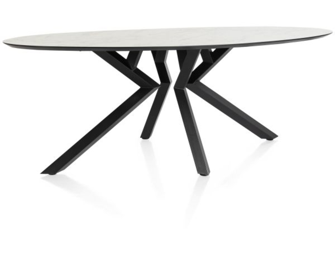 XOOON Masura, Tisch Ellipse - 220 x 105 cm - Weiß - 2