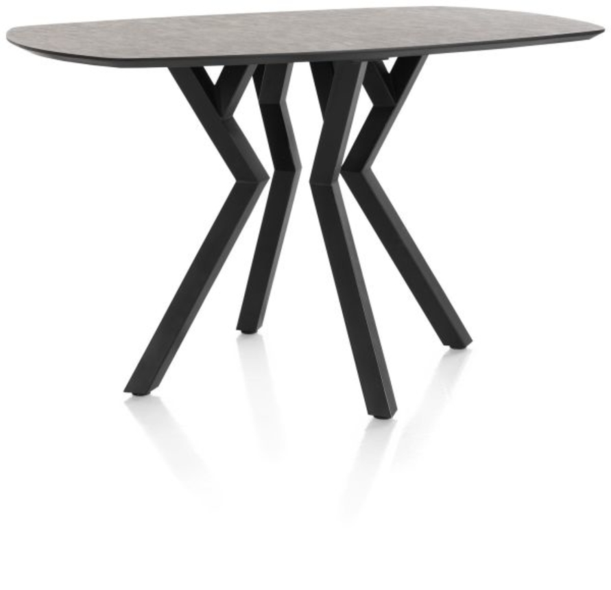 XOOON Masura, Tresentisch ovale - 150 x 105 cm - (Hoehe 92 cm) - Schwarz, Grau - 5