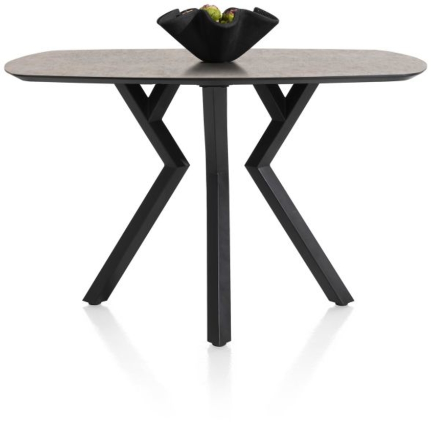 XOOON Masura, Tresentisch ovale - 150 x 105 cm - (Hoehe 92 cm) - Braun - 1