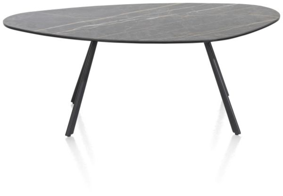 XOOON Montello, Couchtisch 94 x 49 cm. - hoehe 35 cm. - Keramikplatte - Schwarz - 3