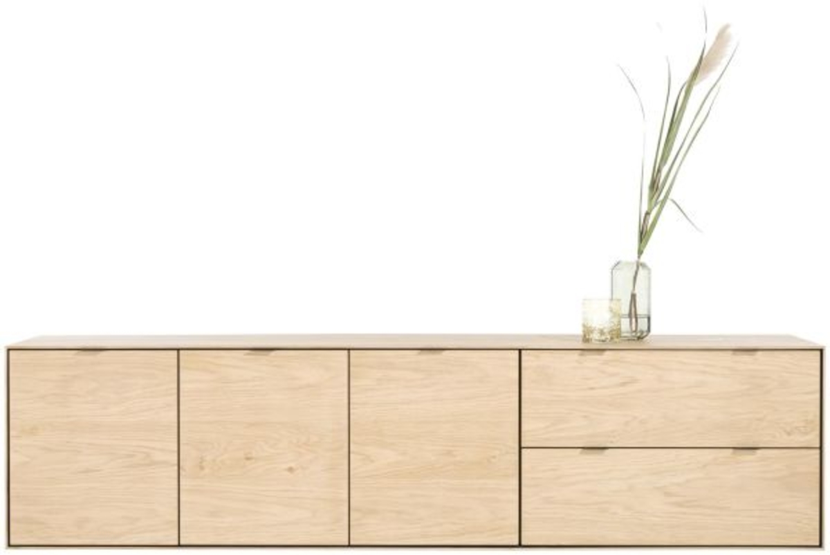 XOOON Elements, Sideboard 240 cm - 3-Türen + 2-Laden -  - 1