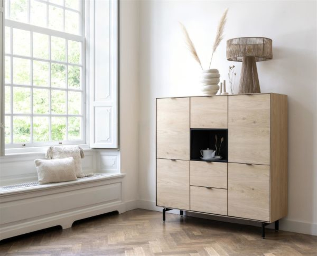 XOOON Elements, Highboard 150 cm - 5-Türen + 2-Laden + 1-Nische + Led -  - 9