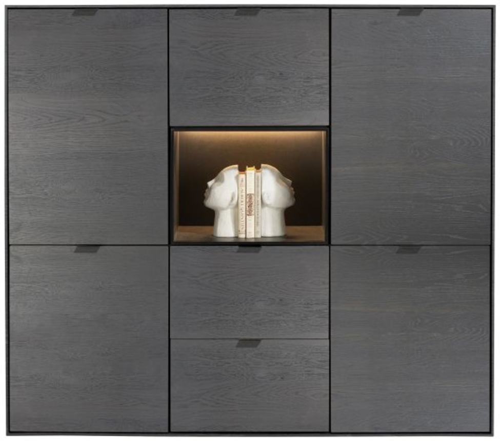 XOOON Elements, Highboard 150 cm - 5-Türen + 2-Laden + 1-Nische + Led -  - 1