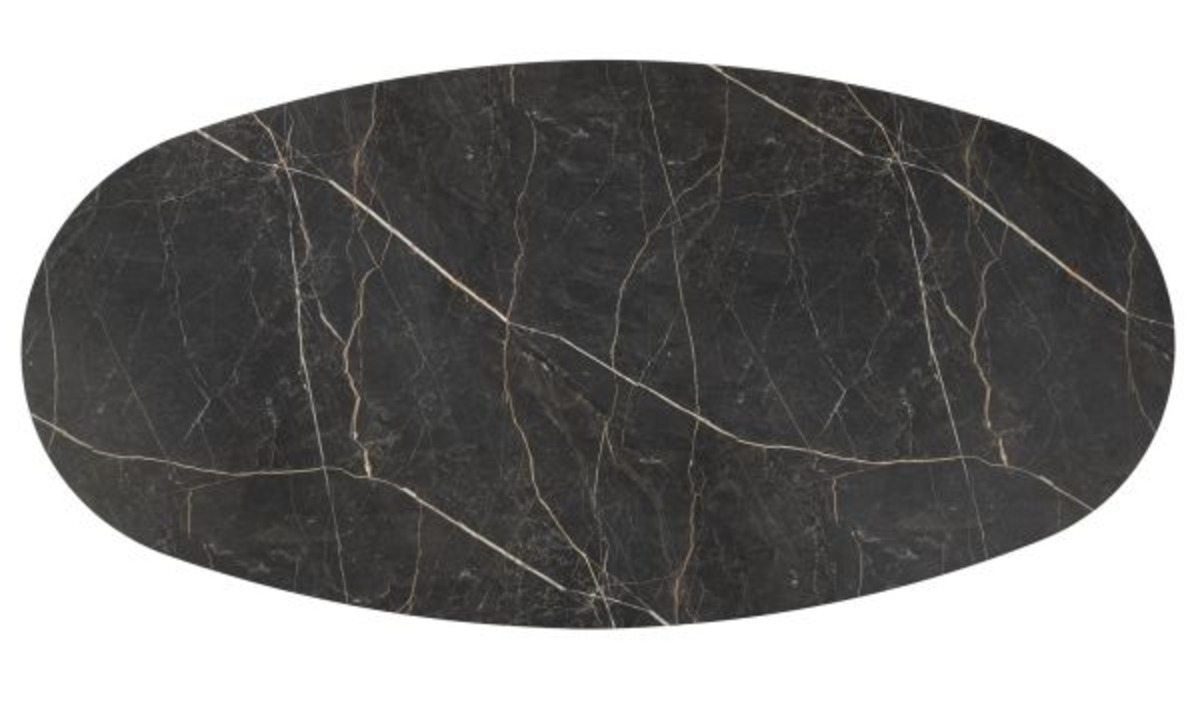 XOOON Arabax, Tisch - Ellipse - 210 x 120 cm - Schwarz - 2