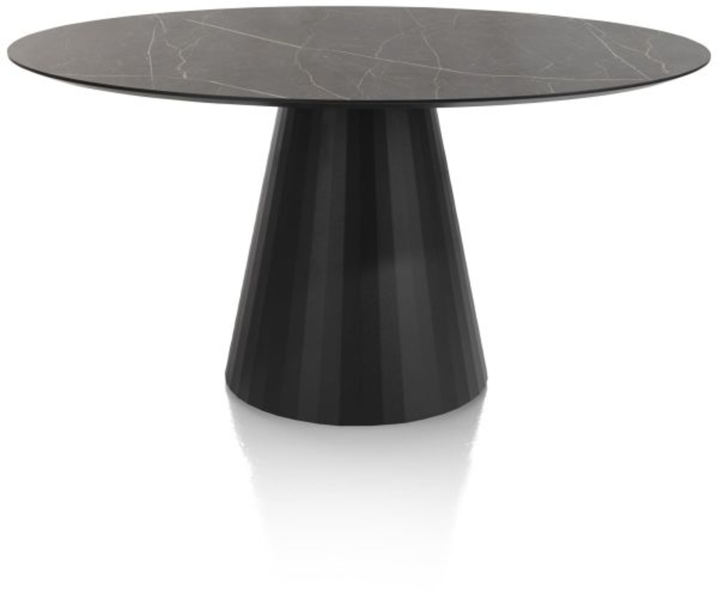 XOOON Arabax, Tisch - rund - 150 x 120 cm - Schwarz - 1