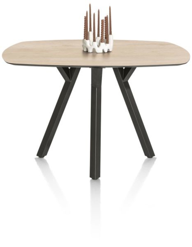 XOOON Minato, Tresentisch - oval - 150 x 105 cm. (hoehe: 92 cm.) - Beige, Braun - 1