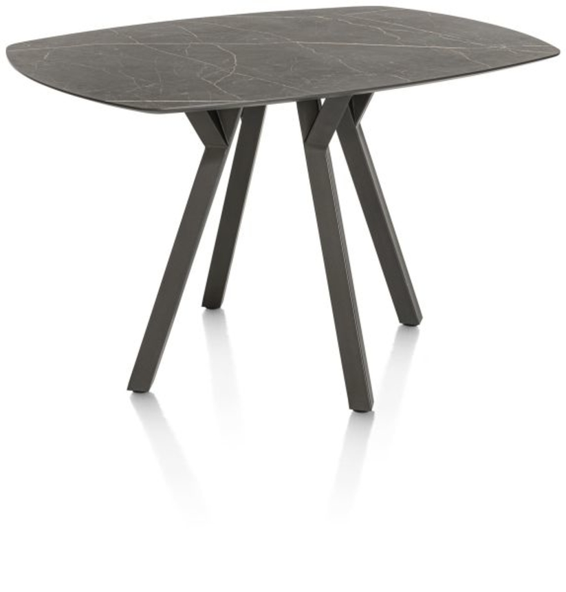 XOOON Minato, Tresentisch - oval - 150 x 105 cm. (hoehe: 92 cm.) - Schwarz - 4