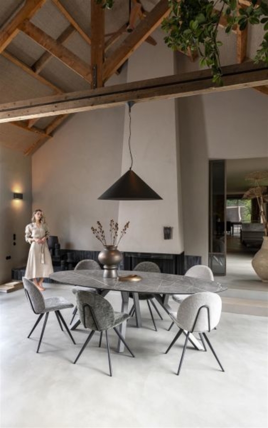 XOOON Minato, Tisch - Ellipse - 240 x 110 cm. - Grau - 9