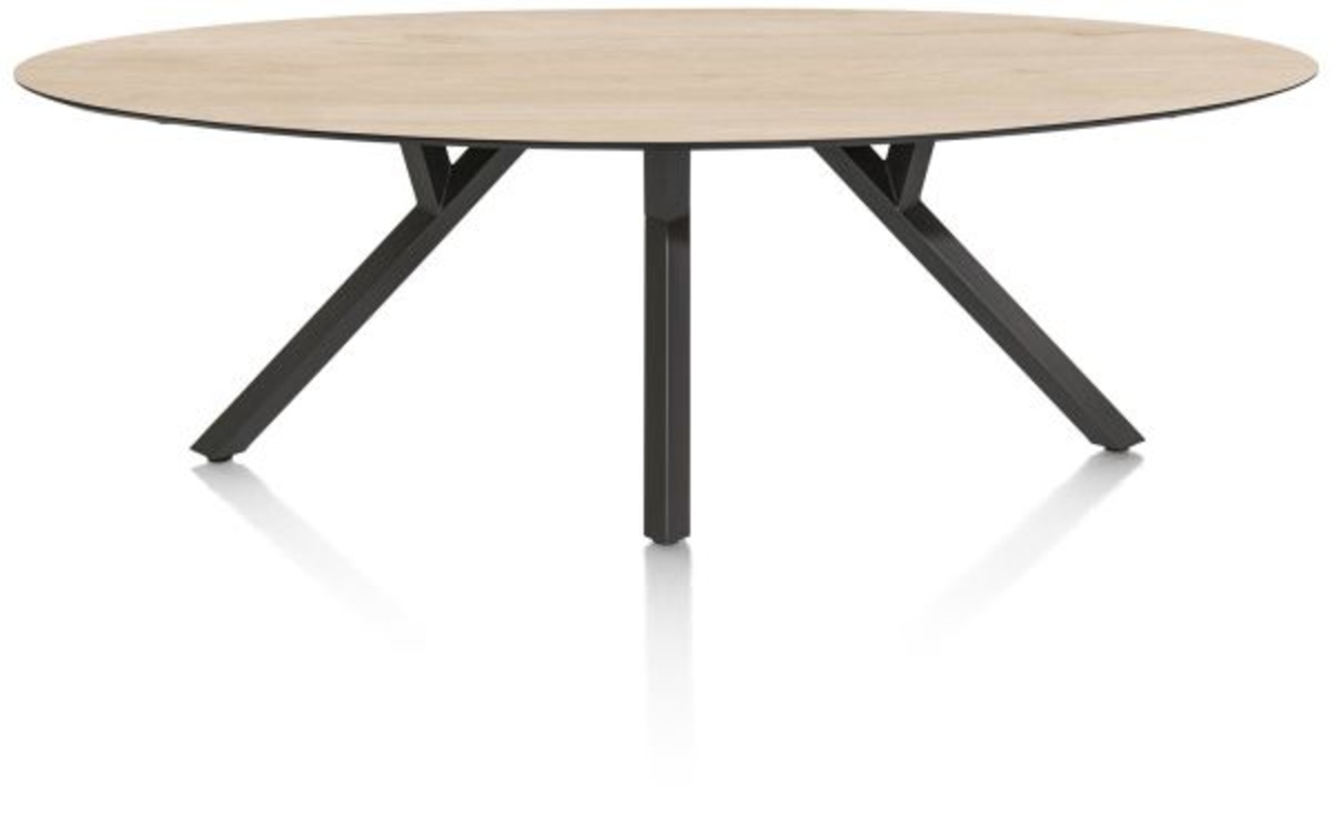 XOOON Minato, Tisch - Ellipse - 240 x 110 cm. - Beige, Braun - 3