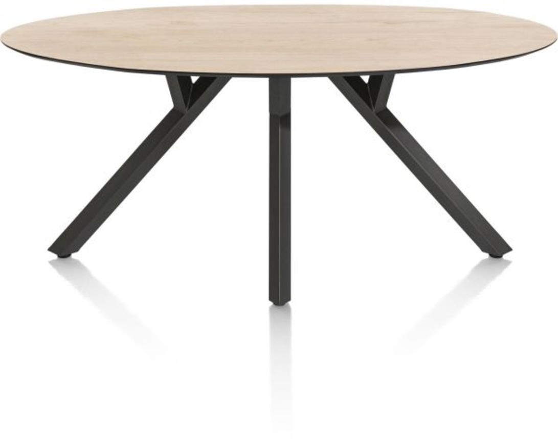 XOOON Minato, Tisch - Ellipse - 210 x 105 cm. - Beige, Braun - 1