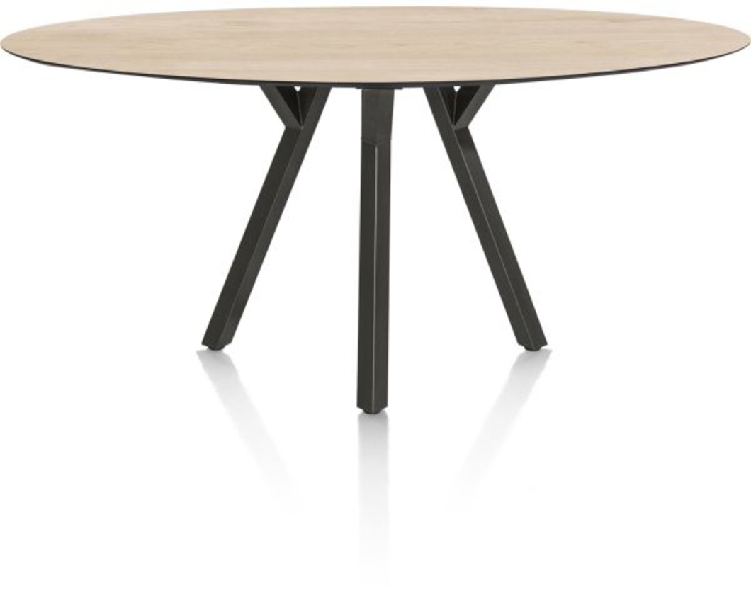 XOOON Minato, Tresentisch - Ellipse - 240 x 110 cm. (hoehe: 92 cm.) - Beige, Braun - 1