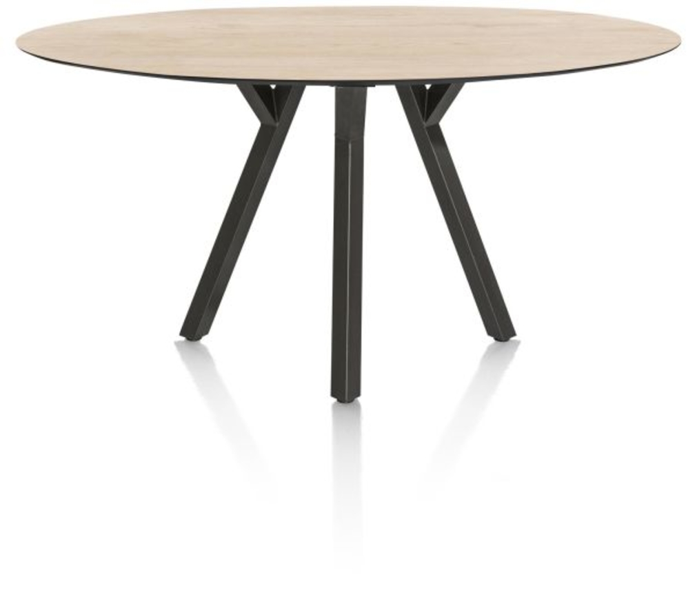 XOOON Minato, Tresentisch - Ellipse - 210 x 105 cm. (hoehe: 92 cm.) - Beige, Braun - 1