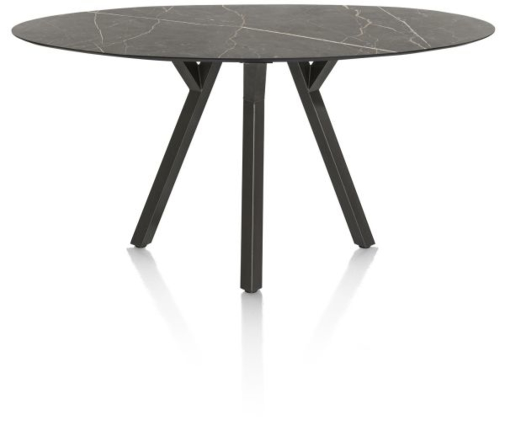 XOOON Minato, Tresentisch - Ellipse - 210 x 105 cm. (hoehe: 92 cm.) - Schwarz - 1