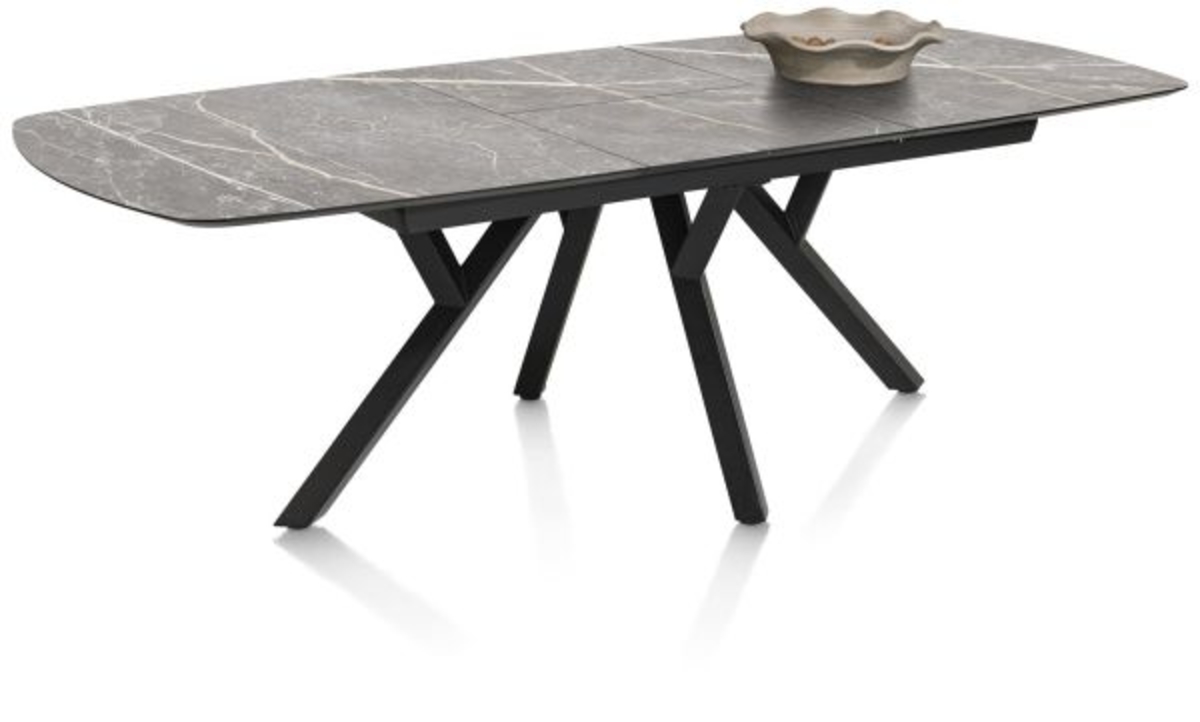 XOOON Minato, Auszugstisch - oval - 180 (+ 60) x 110 cm. - Grau - 2