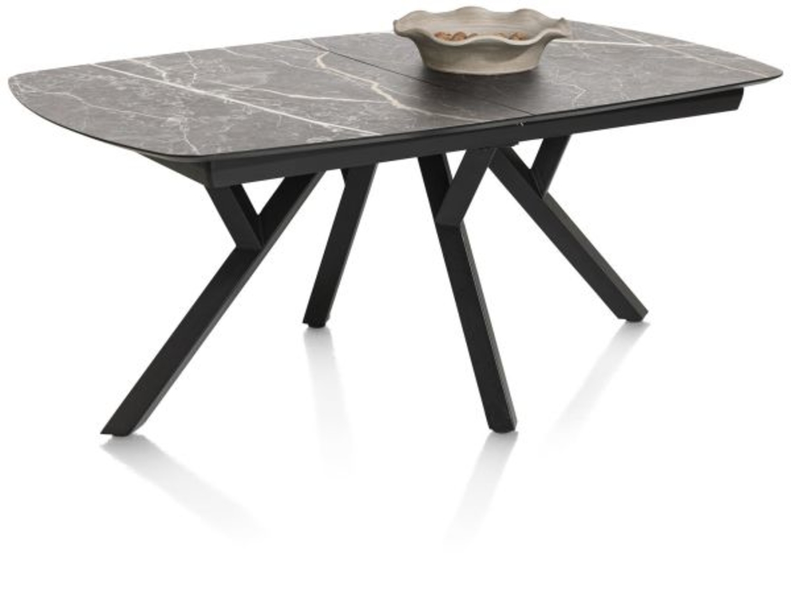 XOOON Minato, Auszugstisch - oval - 180 (+ 60) x 110 cm. - Grau - 4