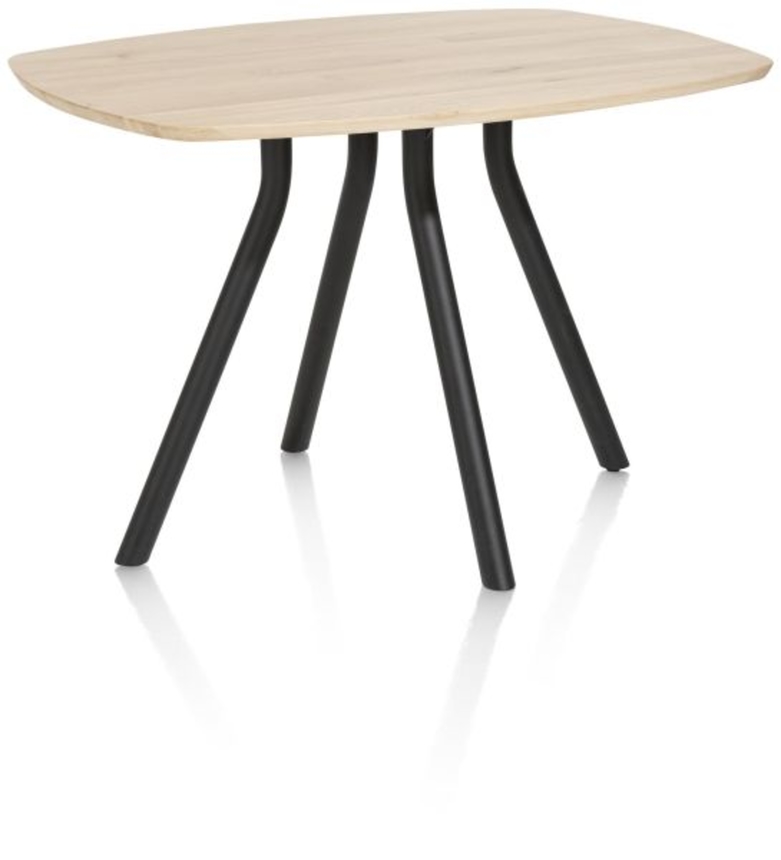XOOON Arvada, Tresentisch 160 x 100 cm. - oval - Zentralfuss kurz - Beige, Braun - 4