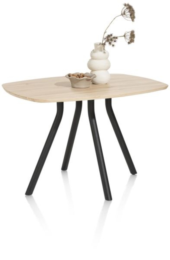 XOOON Arvada, Tresentisch 160 x 100 cm. - oval - Zentralfuss kurz - Beige, Braun - 6