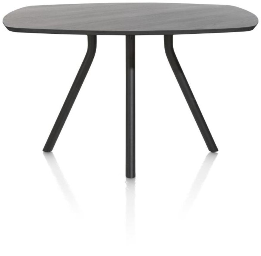 XOOON Arvada, Tresentisch 160 x 100 cm. - oval - Zentralfuss kurz - Schwarz - 1