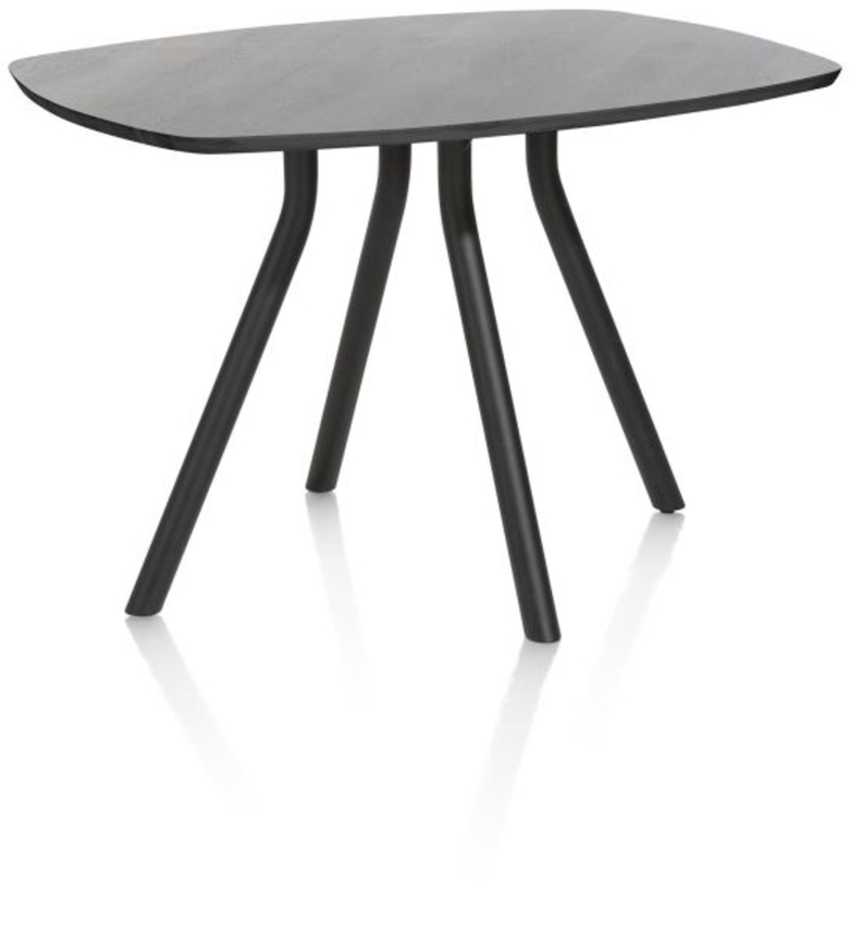 XOOON Arvada, Tresentisch 160 x 100 cm. - oval - Zentralfuss kurz - Schwarz - 2