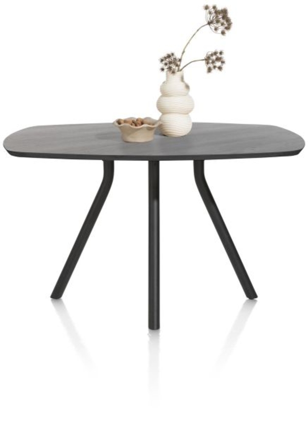 XOOON Arvada, Tresentisch 160 x 100 cm. - oval - Zentralfuss kurz - Schwarz - 3