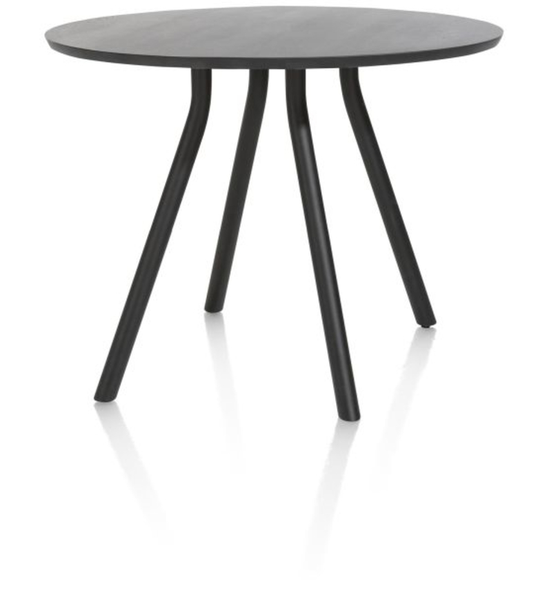 XOOON Arvada, Tresentisch 125 cm. - rund - Zentralfuss kurz - Schwarz - 2