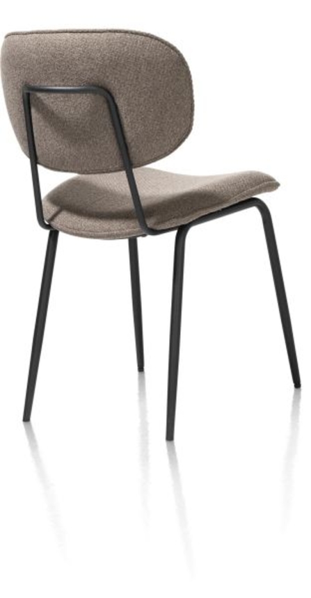 XOOON Lexi, Stuhl - schwarzer Rahmen (ROB) - Stoff Ponti - Braun - 3