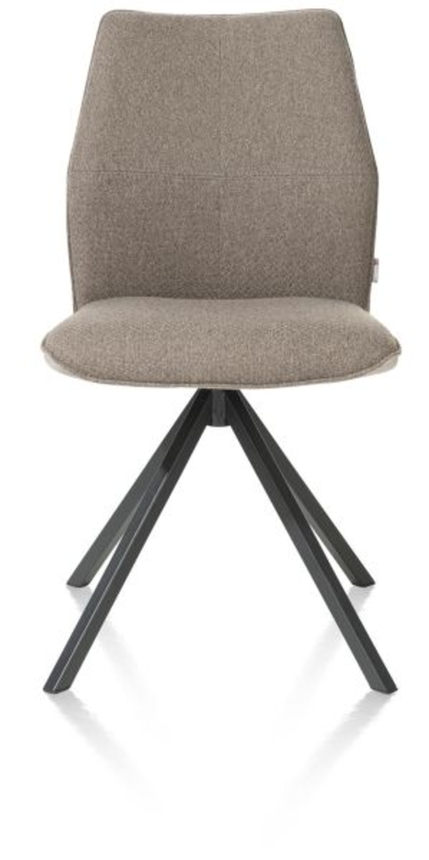 XOOON Franky, Stuhl - festes Metallgestell - Schwarz/ Anthrazit, Blau, Braun, Grau, Gruen, Orange, Pink, Rot, Taupe, Weiss, Gelb - 1