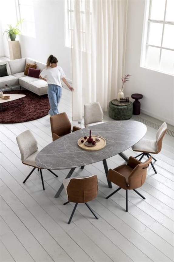 XOOON Franky, Stuhl - festes Metallgestell - Schwarz/ Anthrazit, Blau, Braun, Grau, Gruen, Orange, Pink, Rot, Taupe, Weiss, Gelb - 8