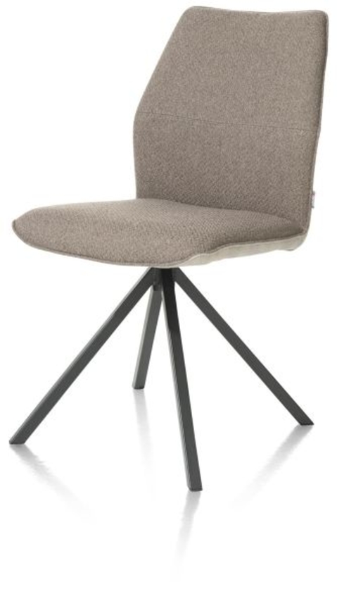 XOOON Franky, Stuhl - drehbares Metallgestell - Schwarz/ Anthrazit, Blau, Braun, Grau, Gruen, Orange, Pink, Rot, Taupe, Weiss, Gelb - 2