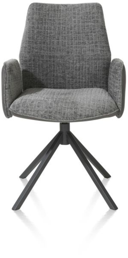 XOOON Franky, Armlehnstuhl - festes Metallgestell - Schwarz/ Anthrazit, Blau, Braun, Grau, Gruen, Orange, Pink, Rot, Taupe, Weiss, Gelb - 1