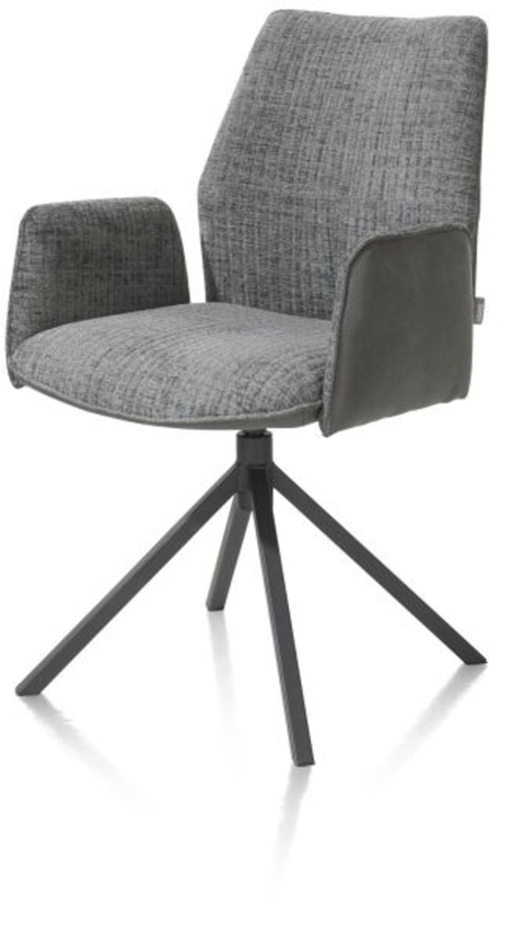 XOOON Franky, Armlehnstuhl - festes Metallgestell - Schwarz/ Anthrazit, Blau, Braun, Grau, Gruen, Orange, Pink, Rot, Taupe, Weiss, Gelb - 2