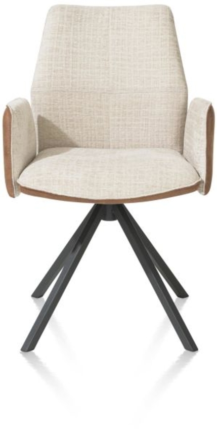 XOOON Franky, Armlehnstuhl - festes Metallgestell - Schwarz/ Anthrazit, Blau, Braun, Grau, Gruen, Orange, Pink, Rot, Taupe, Weiss, Gelb - 5