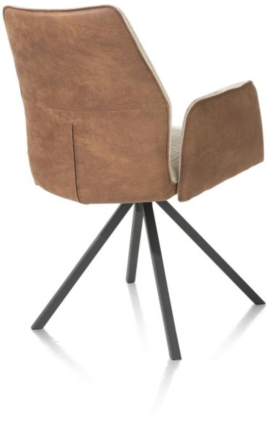 XOOON Franky, Armlehnstuhl - festes Metallgestell - Schwarz/ Anthrazit, Blau, Braun, Grau, Gruen, Orange, Pink, Rot, Taupe, Weiss, Gelb - 7