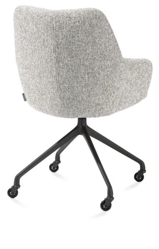 XOOON Mats, Armlehnstuhl - Aluminium Gestell + Rollen - selected choices - Schwarz/ Anthrazit, Braun, Grau, Gruen, Orange, Taupe, Weiss - 7