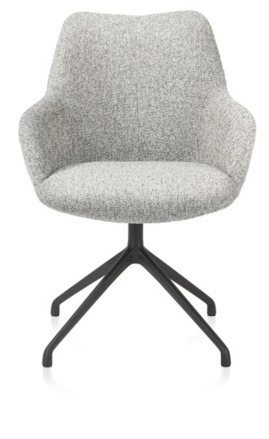 XOOON Mats, Armlehnstuhl - 4-Fuß Aluminium Gestell - drehbar - selected choices - Schwarz/ Anthrazit, Braun, Grau, Gruen, Orange, Taupe, Weiss - 5