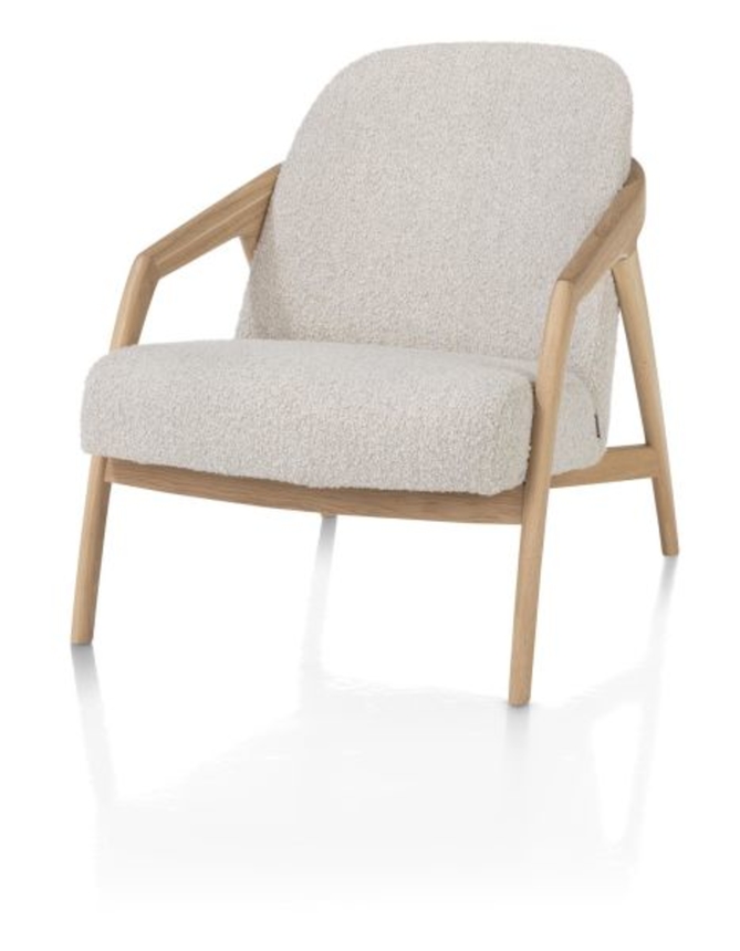 XOOON Dante, Sessel - Eiche naturell - Stoff Brioni - Creme - 2