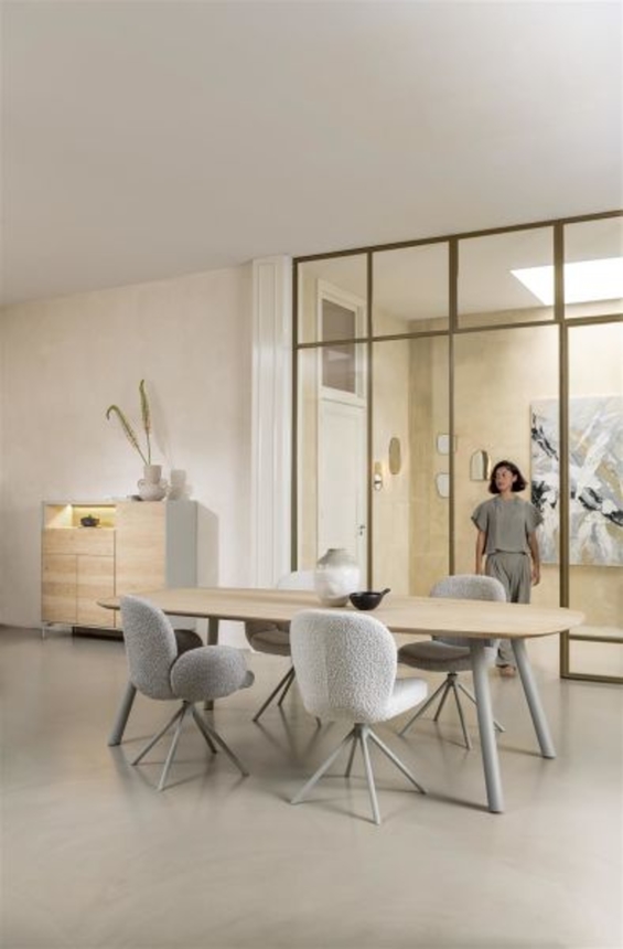 XOOON Jaxon, Stuhl - Gestell Grafit - drehbar - Stoff Brioni - Elfenbein - 7