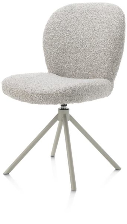 XOOON Jaxon, Stuhl - Gestell Silk Grey - drehbar - Stoff Brioni - Kiesel - 2