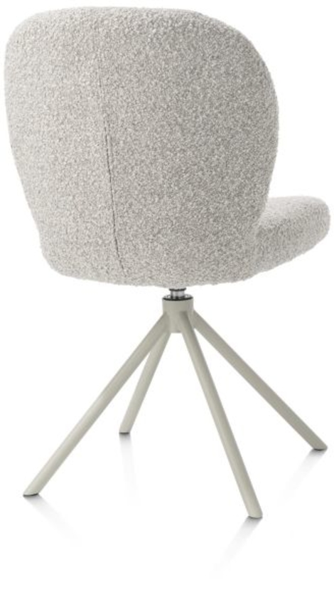 XOOON Jaxon, Stuhl - Gestell Silk Grey - drehbar - Stoff Brioni - Kiesel - 3