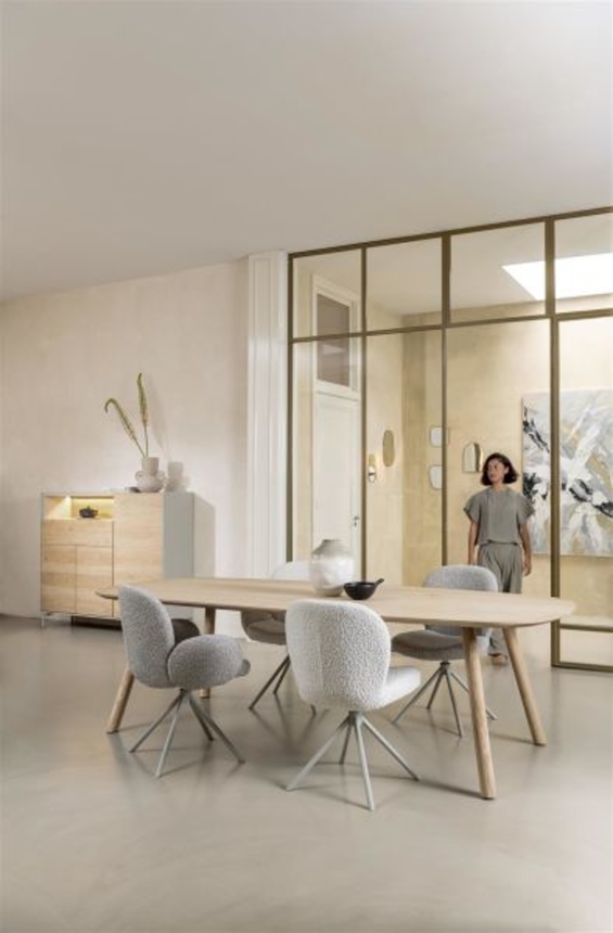 XOOON Jaxon, Armlehnstuhl - Gestell Silk Grey - drehbar - Stoff Brioni - Elfenbein - 10