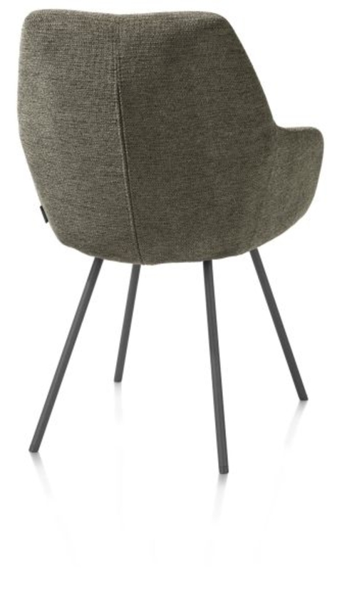 XOOON Odin, Armlehnstuhl - Graphit Gestell - Stoff Vada - Moosgrün - 3