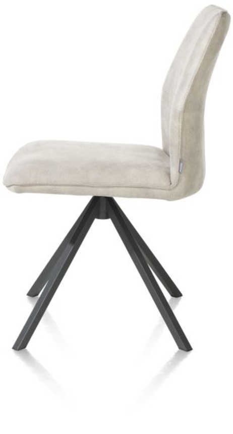 XOOON Franky, Stuhl - drehbar - Handgriff - Taschenfederkern - Taurus - Kiesel - 3