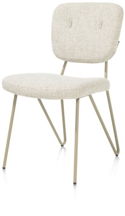 XOOON June, Stuhl + Taschenfederkern - Gestell RAL 7034 - grau-grün - Stoff Luton - Grün - 2