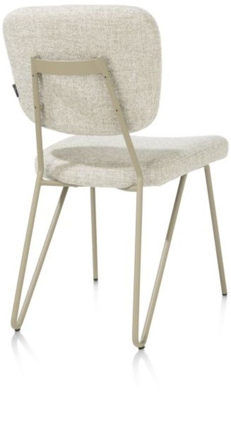 XOOON June, Stuhl + Taschenfederkern - Gestell RAL 7034 - grau-grün - Stoff Luton - Grün - 3